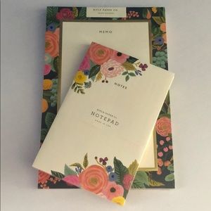 Floral Memo & Notes Notepad Stationary Set